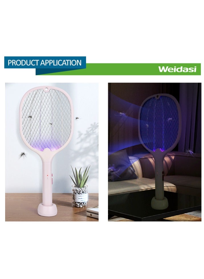 WEIDASI Rechargeable Electric Mosquito Swatter Mosquito Killer Racket and Electric Mosquito Swatter with Holder WD-960 - Image 3