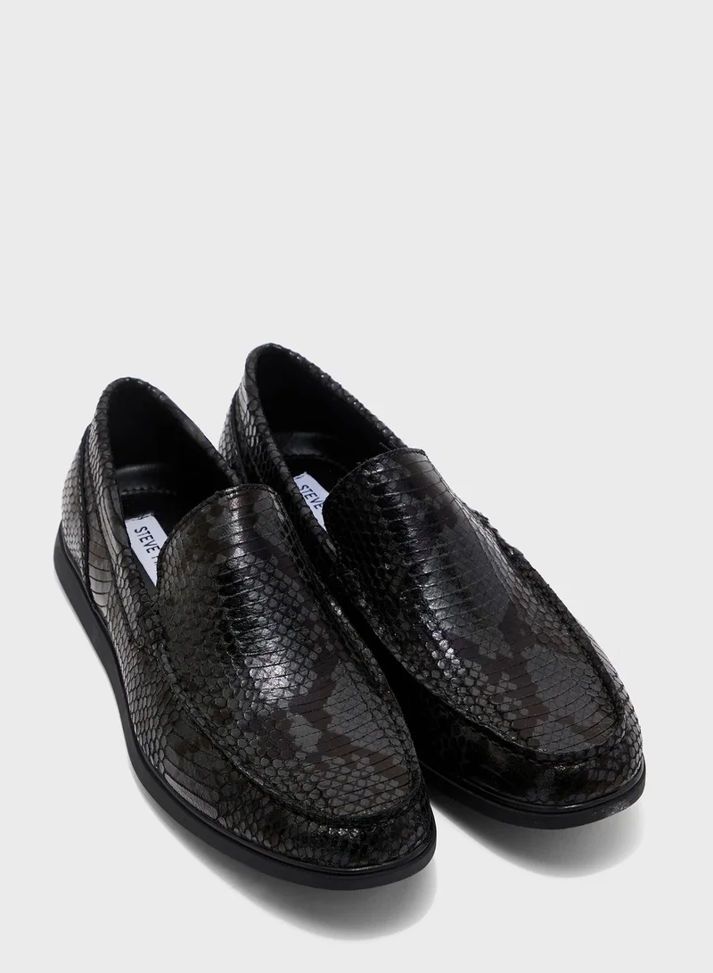 STEVE MADDEN Travis-A Snake Print Loafers