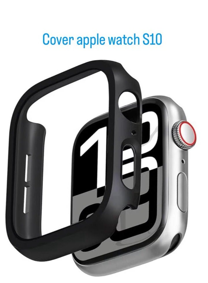 Shockproof Case for Apple Watch Series 10 46mm, Slim Fit Case with Hard PC Frame and All-Around Edges [No Screen Protector] Black  - Image 1
