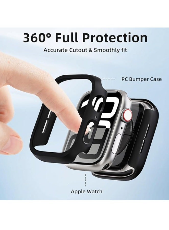 Shockproof Case for Apple Watch Series 10 46mm, Slim Fit Case with Hard PC Frame and All-Around Edges [No Screen Protector] Black  - Image 3