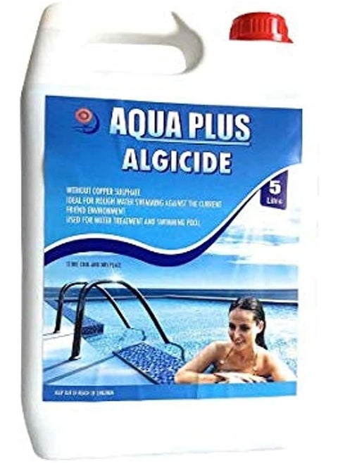 Liquid Algaecide for Pool, Spa, jacuzzi baths, and Fountain. Algicide for Anti-Algae Water Treatment Chemical 5L