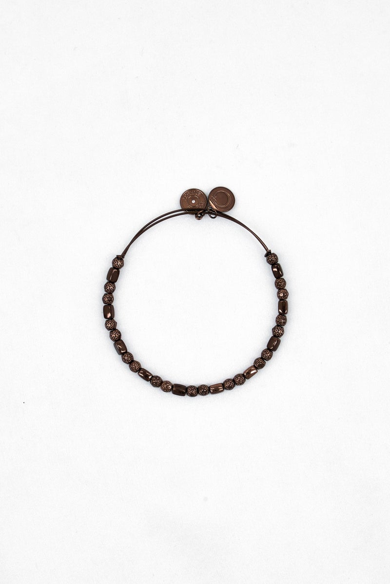 ALEX AND ANI Women Filigree Metal Beaded Bracelet, Chocolate  - Image 2