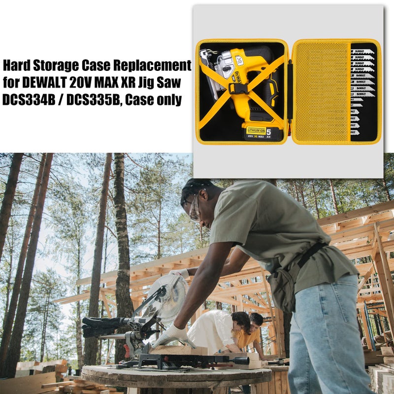 khanka Hard Storage Case Replacement for DEWALT 20V MAX XR Jig Saw DCS334B / DCS335B, Case only - Image 3