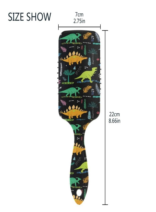 senya Funny Dinosaurs Hair Brush for Wet & Dry Hair Grip Soft Bristles for Anti Static & Frizz Air Cushion Comb for Women Girls - Image 3