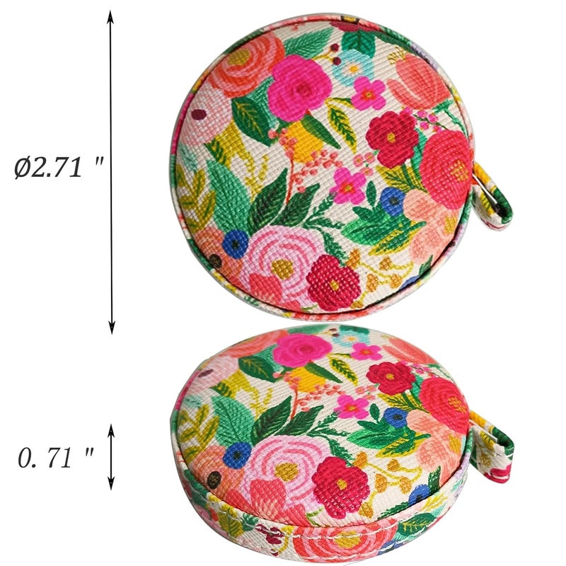 Z_جوده وثقه Tape Measure for Body Measuring Fabric Sewing Tailor Ruler Flexible Soft Pocket Small Mini Body Measurement Cloth Measuring Tape 60 Inch Premium Leather Retractable Tape Measure - Image 5