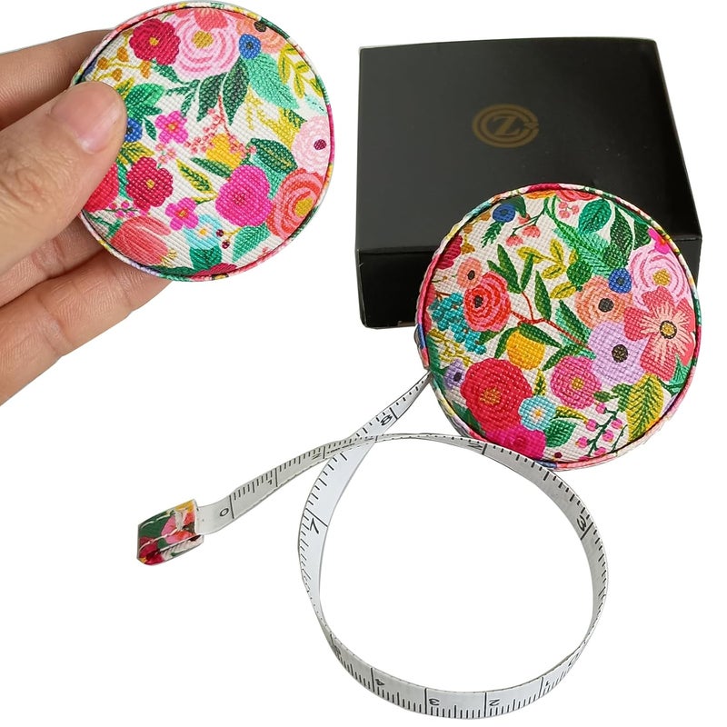 Z_جوده وثقه Tape Measure for Body Measuring Fabric Sewing Tailor Ruler Flexible Soft Pocket Small Mini Body Measurement Cloth Measuring Tape 60 Inch Premium Leather Retractable Tape Measure - Image 1