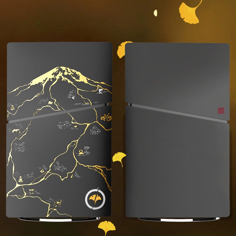 PS5 Slim Replacement Shell Ghost of Tsushima Style for Disc/Digital Edition - Image 1