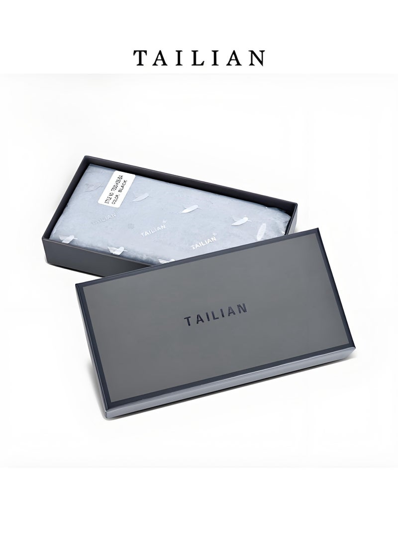 TAILIAN Genuine Leather Men's Long Business Wallet - Image 3