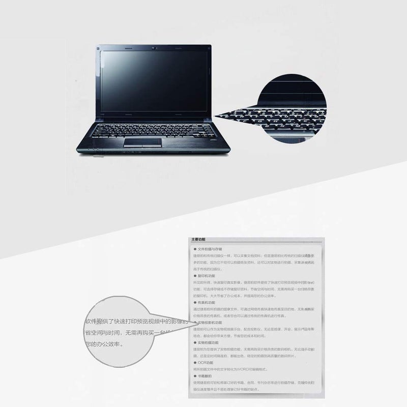 Microware Scanner Mini Handheld Document Scanner iScan Portable A4 Book Scanner JPG and PDF Format 300 600 900 DPI - Image 2