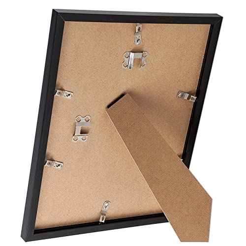 keibiubu Black Picture Frame, 8.5x11 Picture Frame for Photo Poster Canvas Certificate Document Display Horizontally or Vertically High Transparent Wall Gallery(Size 8.5 x 11 inches) - Image 5