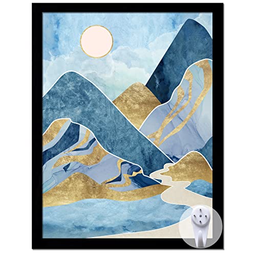 keibiubu Black Picture Frame, 8.5x11 Picture Frame for Photo Poster Canvas Certificate Document Display Horizontally or Vertically High Transparent Wall Gallery(Size 8.5 x 11 inches) - Image 1