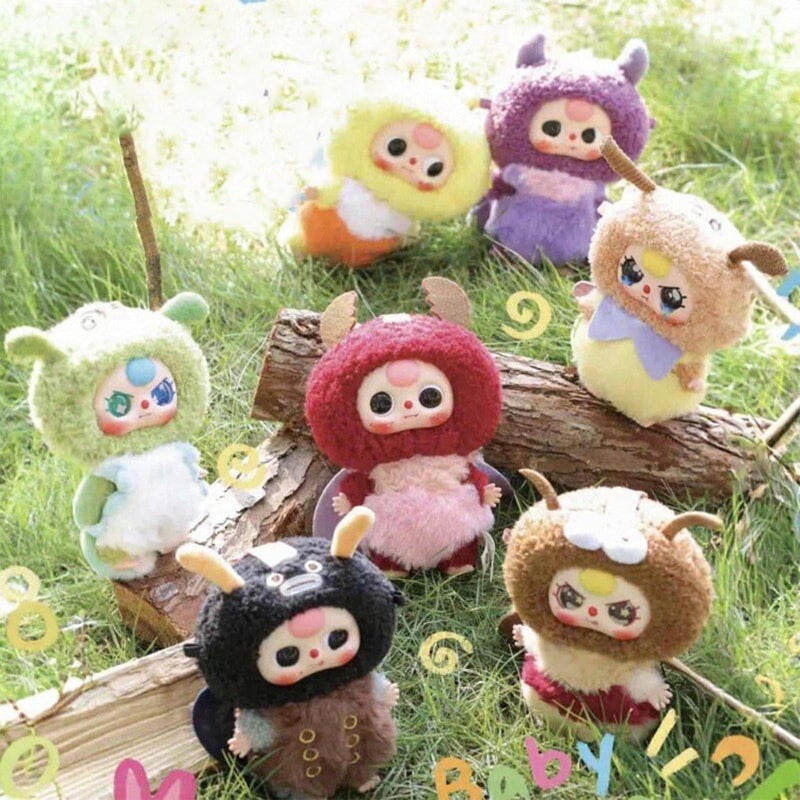 Meokro Baby Three Little Elf Series Animal Elements Plush Doll Cute Soft Stuffed Toys Pendant Keychain Trendy Doll Box Gifts 12 Styles Random 1pc - Image 2