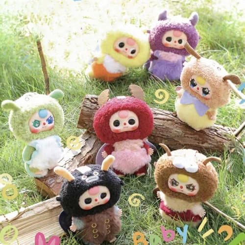 Meokro Baby Three Little Elf Series Animal Elements Plush Doll Cute Soft Stuffed Toys Pendant Keychain Trendy Doll Box Gifts 12 Styles Random 1pc - Image 1