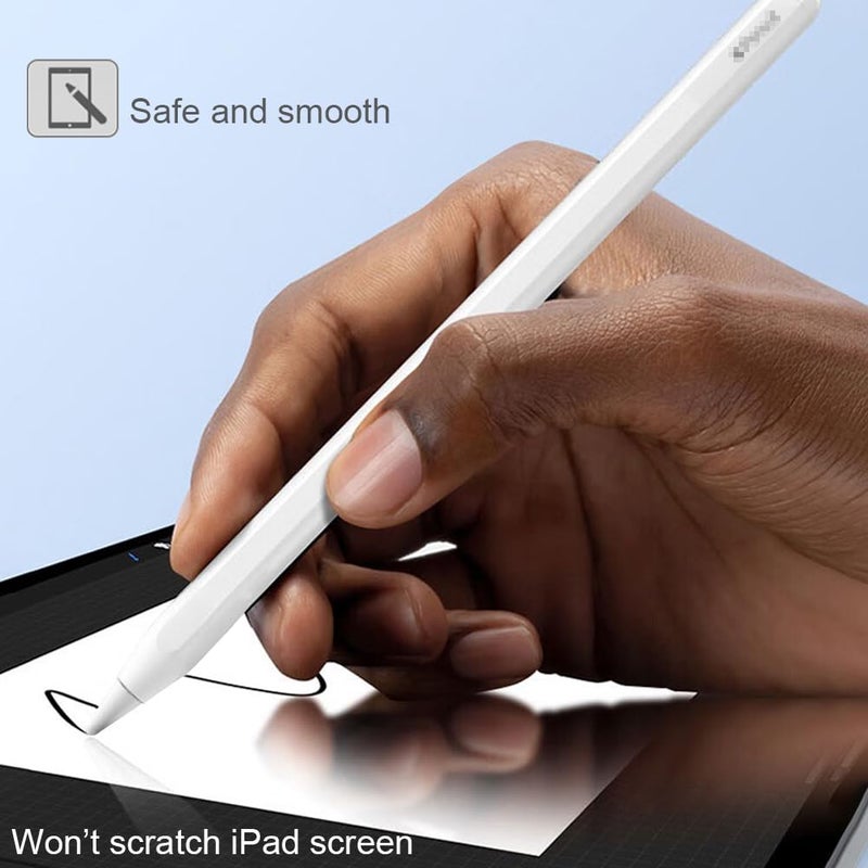 SIXFU Replacement Tips for Apple Pencil 1st Generation/ 2nd Generation Tips, iPad Pencil Nibs Accessories for Apple Pen Pro/USB-C/ 1/2 Gen(8 Pack) - Image 5