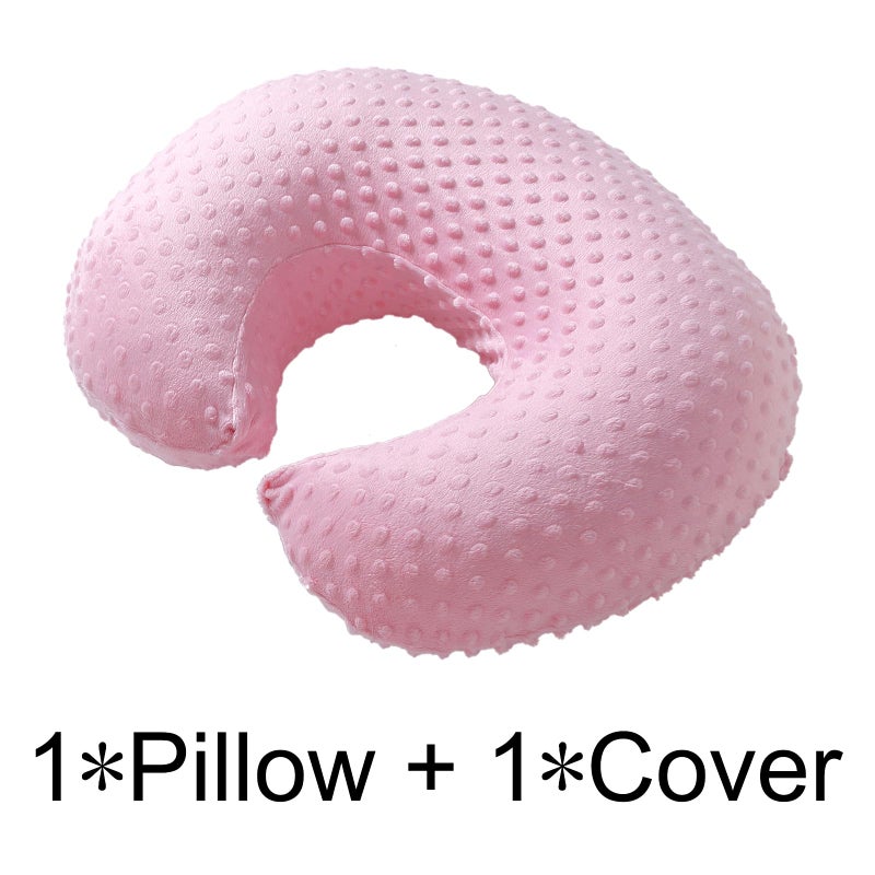 ESEN Baby Nursing Pillow and Body Positioner for Breast Feeding and Bottle Feeding, Ultra Soft Baby Breastfeeding Pillows with Removable Nursing Pillow Cover for More Support for Mom and Baby (Pink) - Image 3