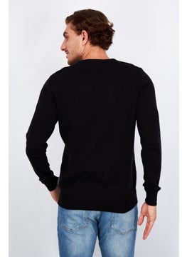 French Connection Men Crew Neck Plain Long Sleeves Sweatshirt, Black  - Image 2