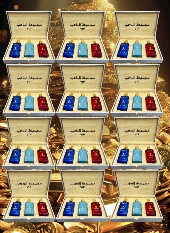 في آي بي 12 قطع عطر مجموعة الذهب في اي بي 100 مل