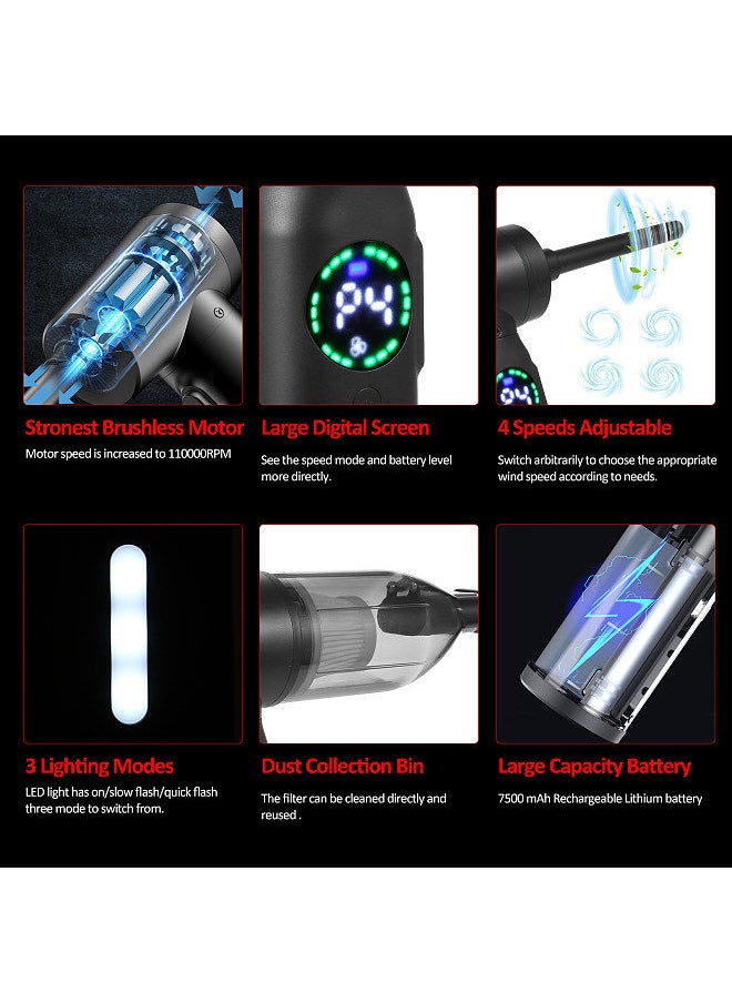 Generic Compressed-Air-Duster--Cleaner With Digital Screen Brushless Motor