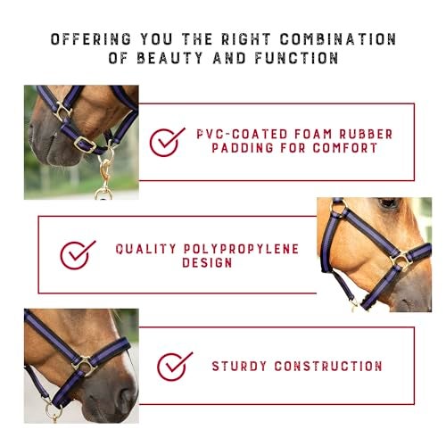 Weaver Leather Padded Breakaway Adjustable Chin & Throat Snap Halter, 1" Average Horse or Yearling Draft - Image 5