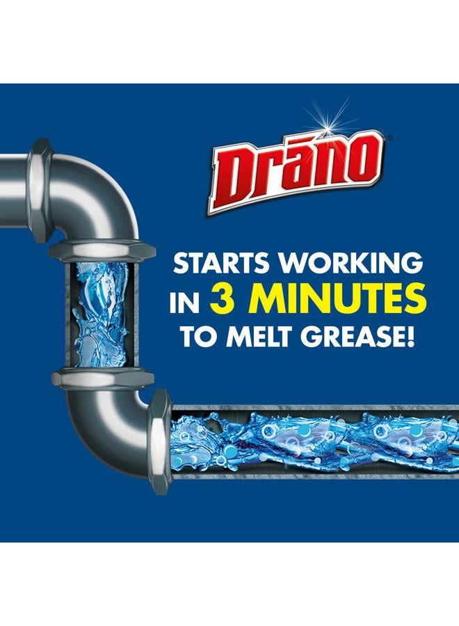 Drano Kitchen Granules Drain Clog Remover and Cleaner, Unclogs blockage from Grease or Cooking Oil, 8.8 oz - Image 2