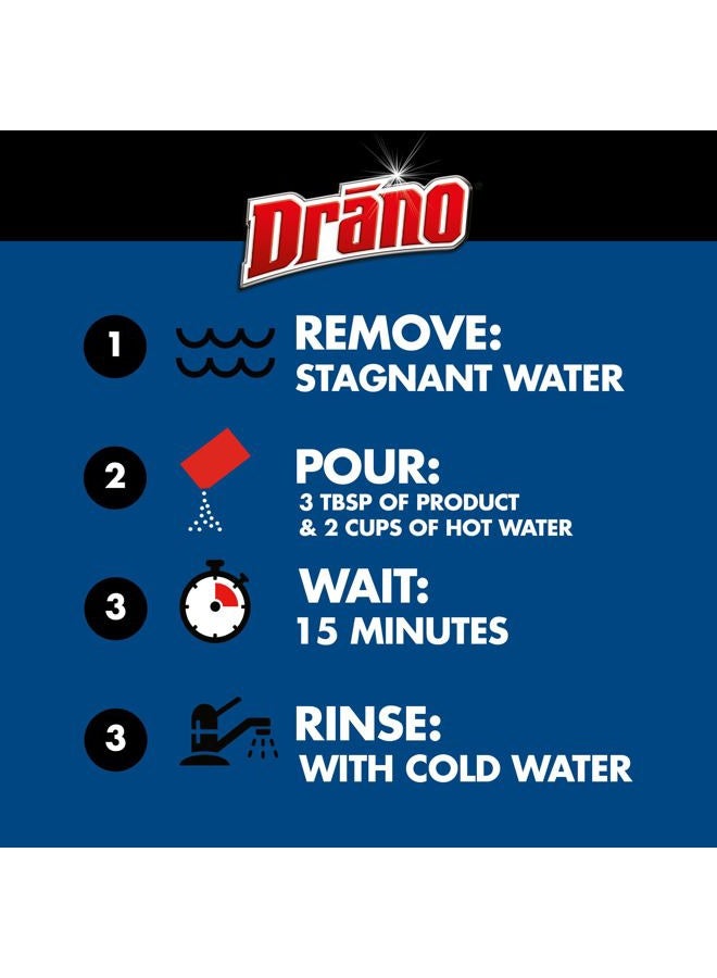 Drano Kitchen Granules Drain Clog Remover and Cleaner, Unclogs blockage from Grease or Cooking Oil, 8.8 oz - Image 5
