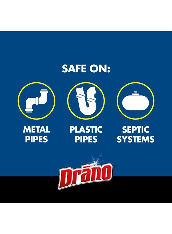 Drano Kitchen Granules Drain Clog Remover and Cleaner, Unclogs blockage from Grease or Cooking Oil, 8.8 oz - Image 4