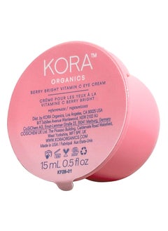 KORA Organics Berry Bright Firming Vitamin C Eye Cream Refill Pod Hydrate  Strengthen Certified Organic Cruelty Free 050 fl oz