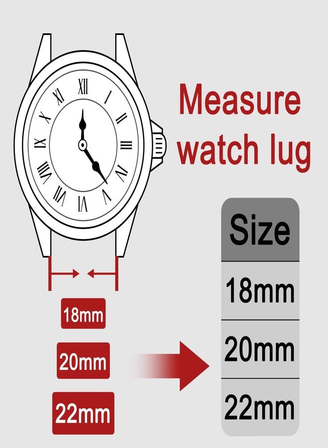 Meliya Leather Watch Bands 18mm 20mm 22mm Quick Release Watch Strap, Classic Leather Wristband for Women Men (Black, 22mm) - Image 4