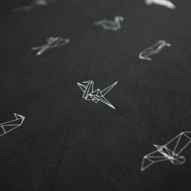 WHTE MOSS Bandana â€“ 100% Cotton Extra Soft Scarf Handkerchief for Men & Women (Origami Black) - Image 2