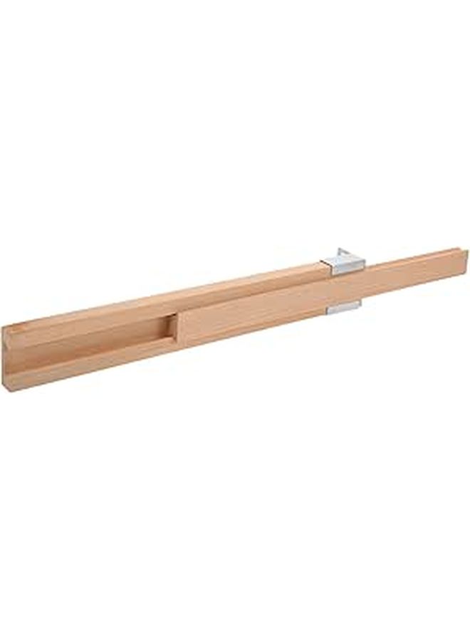 Wooden Bottom Mount Drawer Slides 350mm Set with Metal Rails for Kitchen Cabinet Dresser - Image 1
