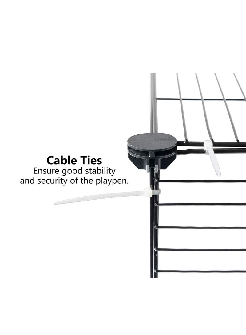 Poultry Cages  Rabbit Hutch Small Animal Cage Shelves Chicken Cage for Bird Cat Comes Comes with Ties Latches and Removable Tray - Image 4