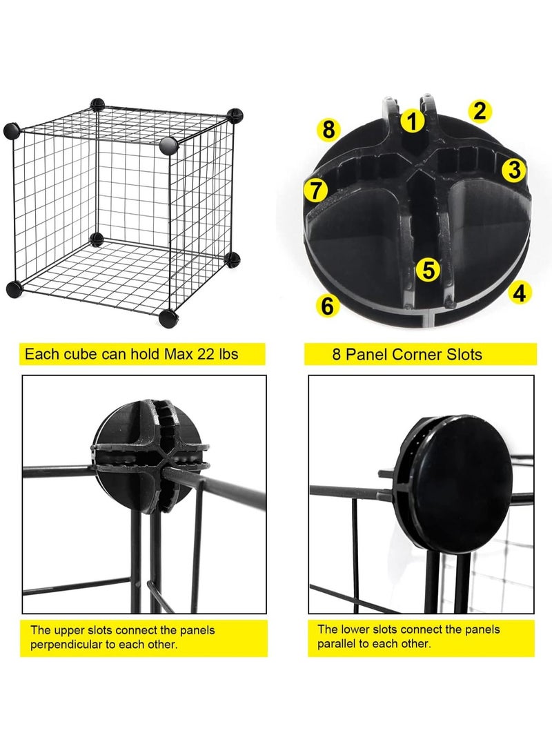 Poultry Cages  Rabbit Hutch Small Animal Cage Shelves Chicken Cage for Bird Cat Comes Comes with Ties Latches and Removable Tray - Image 5