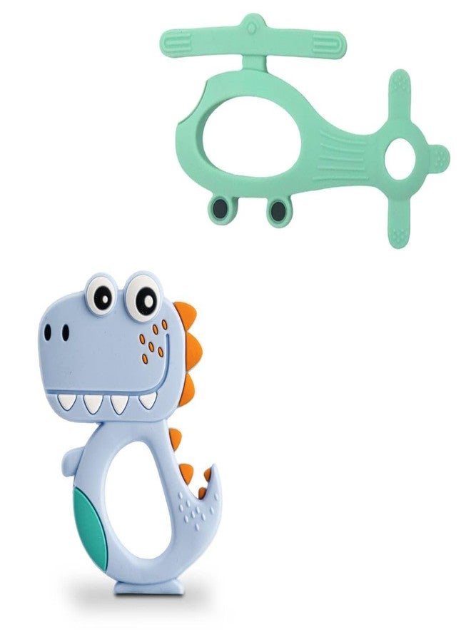 MILLOR Soft Silicone Rubber Baby Teether for Babies Teething Relief Soothing Sore Gums Chew Infant Toys Combo 2 DSHG - Image 1