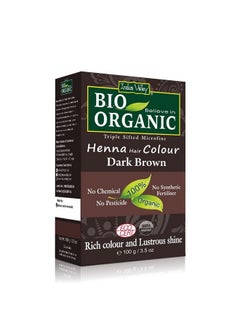 Bio Organic Natural Henna Hair Color Dark Brown 100Gm| 100% Gray Hair Coverage And Long Lasting Hair Dye | Vegan And Crueltyfree - pzsku/Z043B076D8696EA5DFC92Z/45/_/1721904496/2b12ee66-54b2-4fd8-83b0-81e0e8c83e86