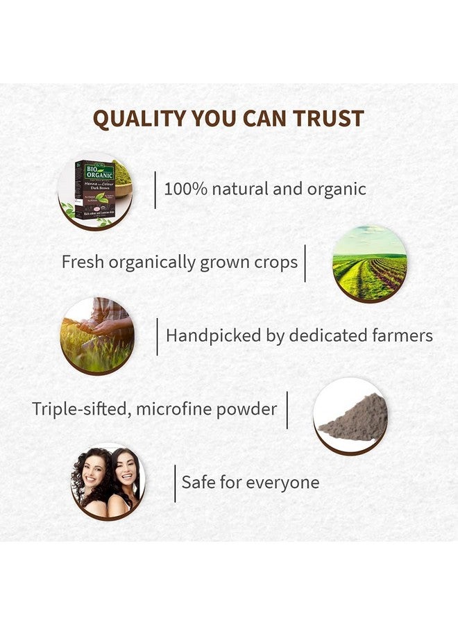 Indus Valley Bio Organic Natural Henna Hair Color Dark Brown 100gm| 100% Gray Hair Coverage And Long Lasting Hair Dye | Vegan and Cruelty-Free - Image 5