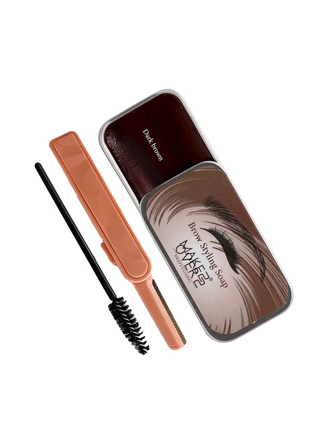 ميك اوفر22 صابونة لتصفيف الحواجب (دارك براون) -BS003 - Image 2