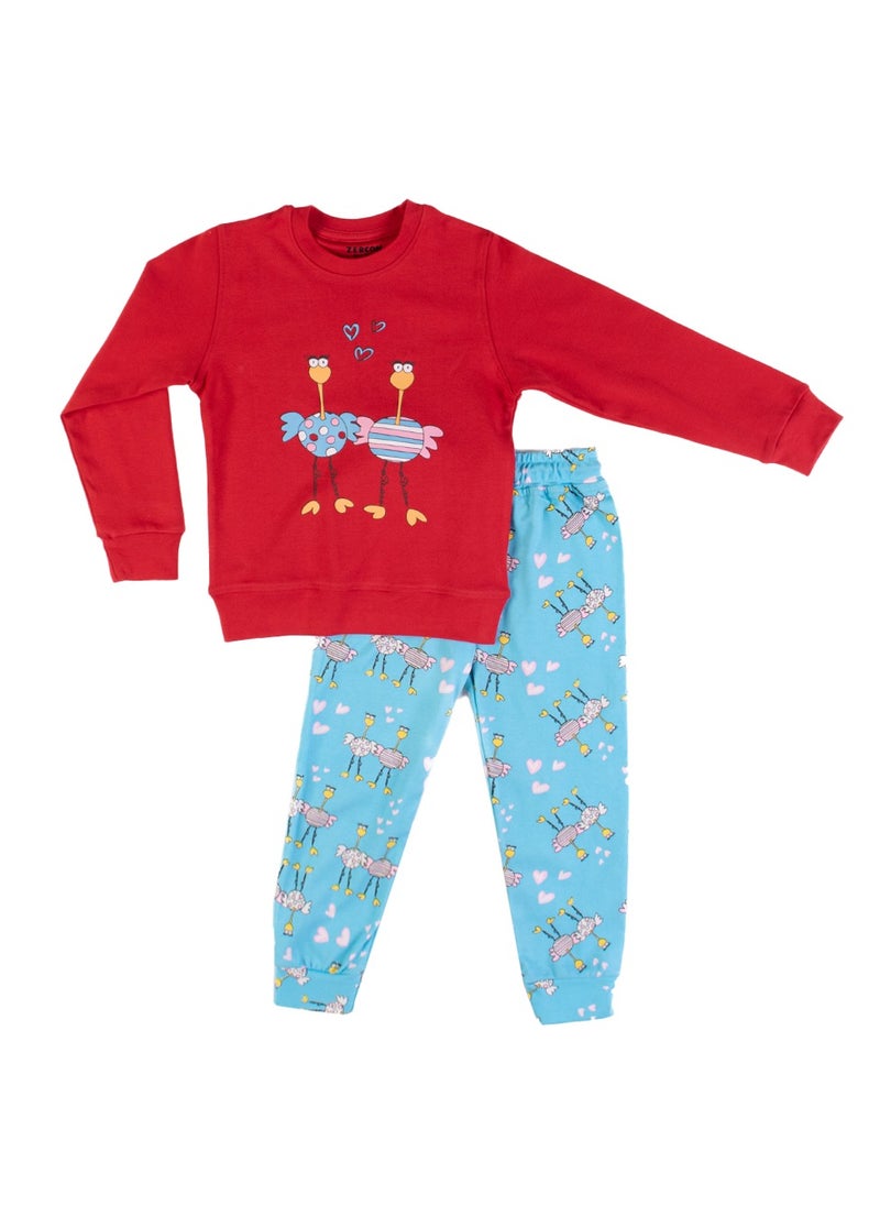 Zercon - Autumn Pajama Set for Girls - Image 1
