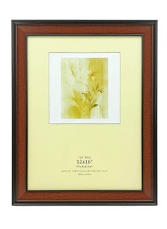 Decorhills Brown PVC Photo Frame 12x16 Inche – Elegant Plastic Picture Frame for Office, Bedroom, Living Room, and Hallway – Stylish Wall & Tabletop Display for Cherished Memories  - Image 1