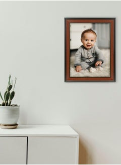 Decorhills Brown PVC Photo Frame 12x16 Inche – Elegant Plastic Picture Frame for Office, Bedroom, Living Room, and Hallway – Stylish Wall & Tabletop Display for Cherished Memories  - Image 2