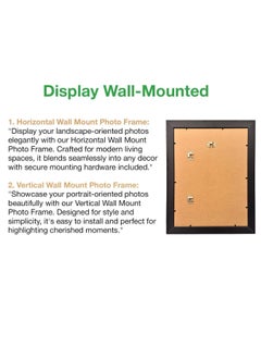 Decorhills Brown PVC Photo Frame 12x16 Inche – Elegant Plastic Picture Frame for Office, Bedroom, Living Room, and Hallway – Stylish Wall & Tabletop Display for Cherished Memories  - Image 5