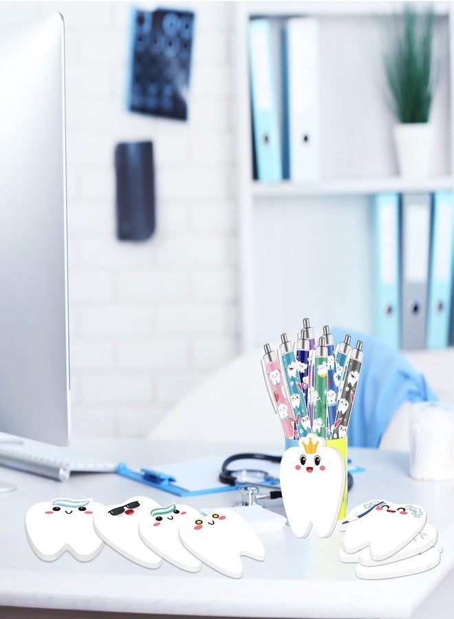 Seagoodbye 30Pcs Nurse Week Dental Assistant Appreciation Tooth-Shaped Sticky Notes and Ballpoint Pens Gifts, Dentist Post it Notepad for Employees Christmas Holiday Birthday Party Supplies - Image 5