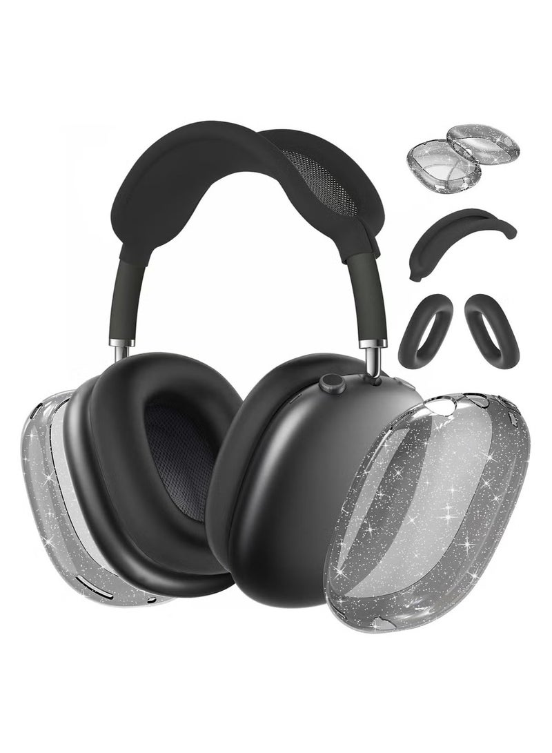 Anmi anmi For AirPods Max case Cover,Anti-Scratch Ear Pad Case Cover/Ear Cups Cover/Headband Cover for AirPods Max. Clear Soft TPU and Silicon