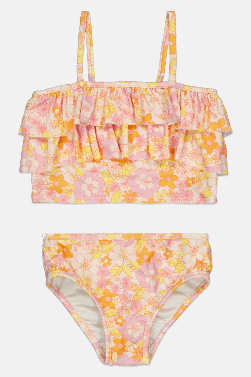 GAP Toddlers Girl Floral Print Top And Bottom Set,  Multicolor - Image 1