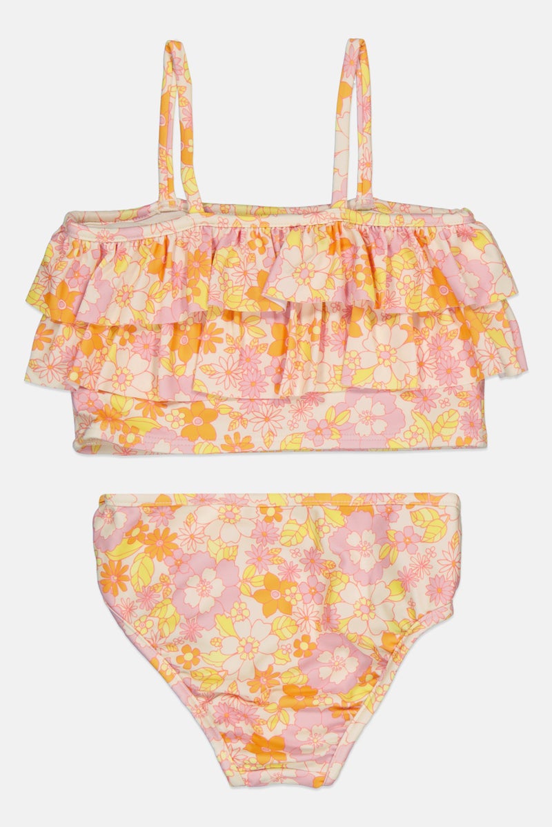 GAP Toddlers Girl Floral Print Top And Bottom Set,  Multicolor - Image 2