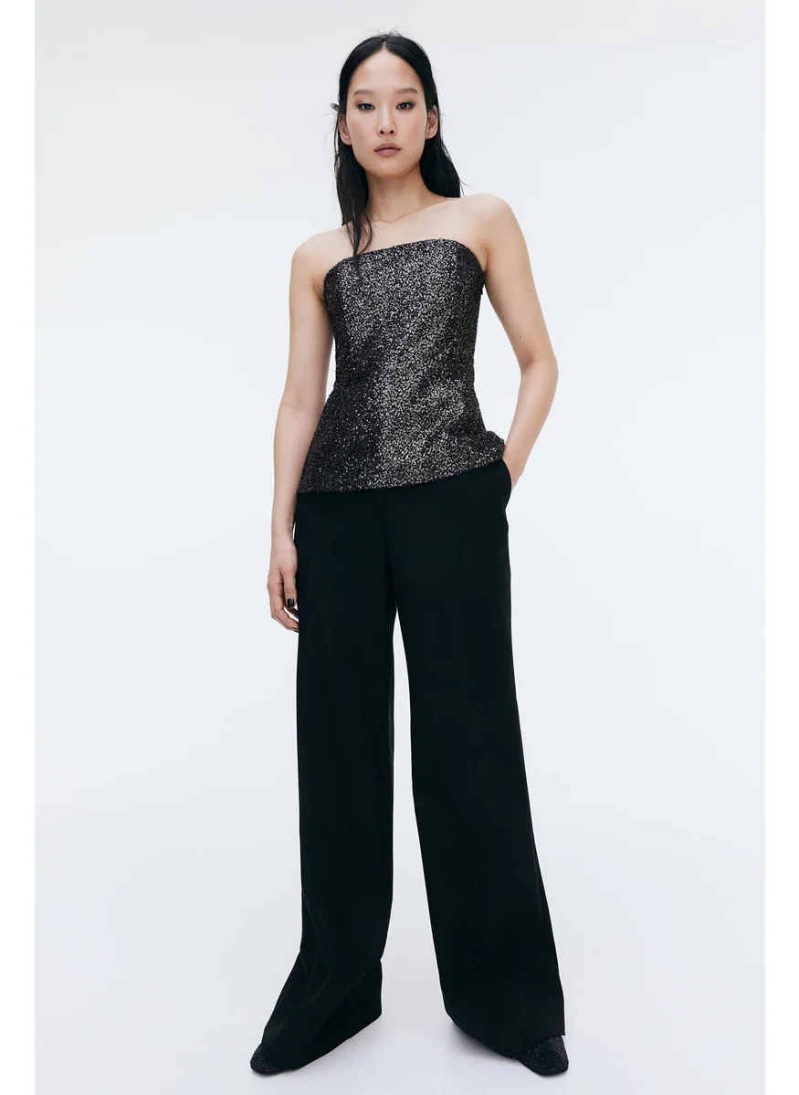 اتش اند ام Sequined Bandeau Top