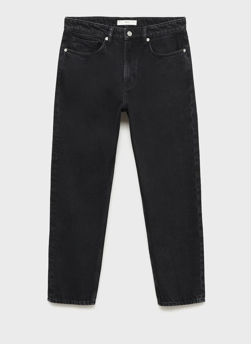 مانجو مان Tapered-Fit Cropped Jeans