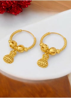 GOLDMAX Elegant 21k Gold Plated Earrings For Women  - Image 3