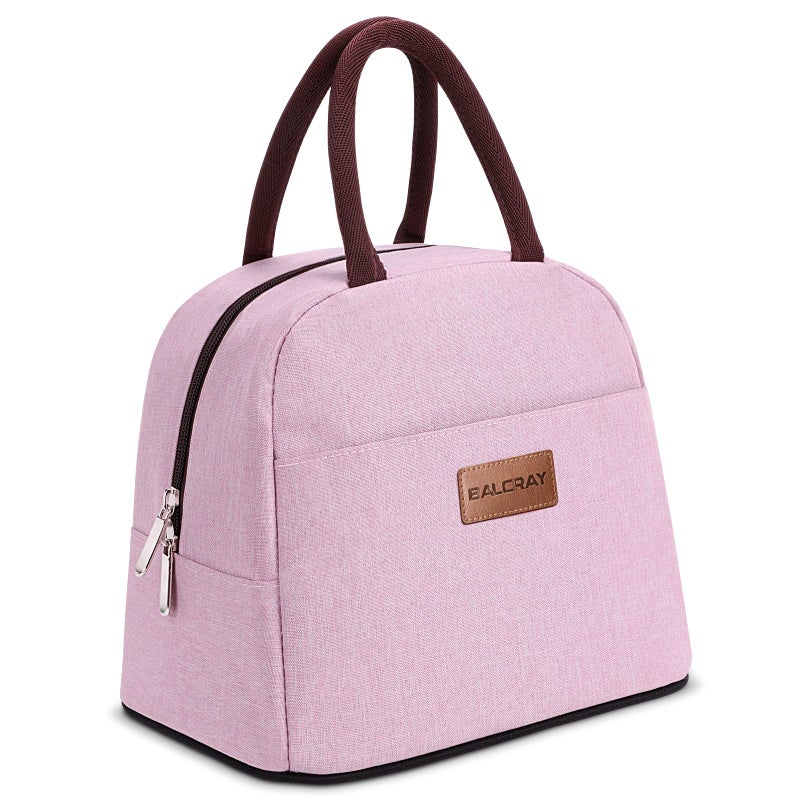 BALORAY Lunch Bag for Women Men Insulated Lunch Box for Adult Reusable Lunch Tote Bag for Work Picnic or Travel Pink
