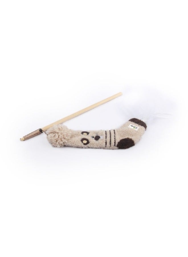 all for paws Sock Cuddler  Sock Wand Mouse  - Image 1