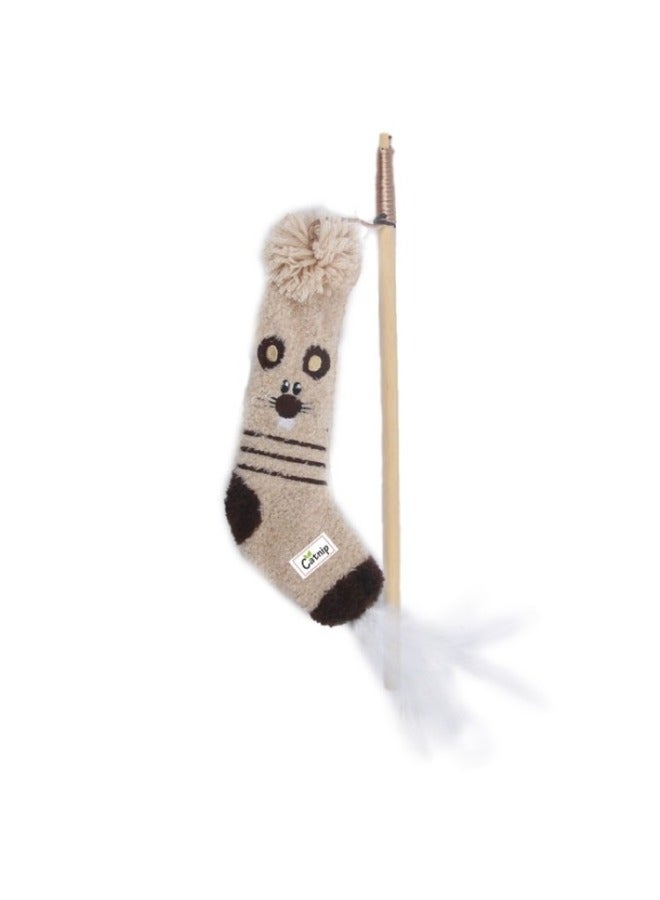 all for paws Sock Cuddler  Sock Wand Mouse  - Image 2